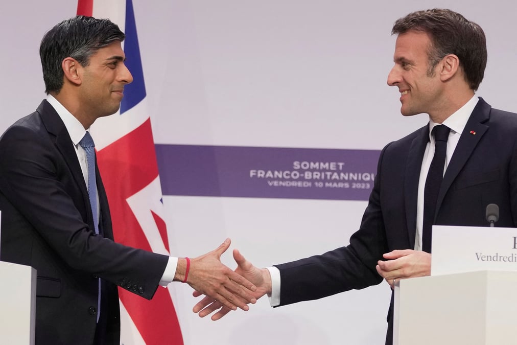 Rishi Sunak, Emmanuel Macron