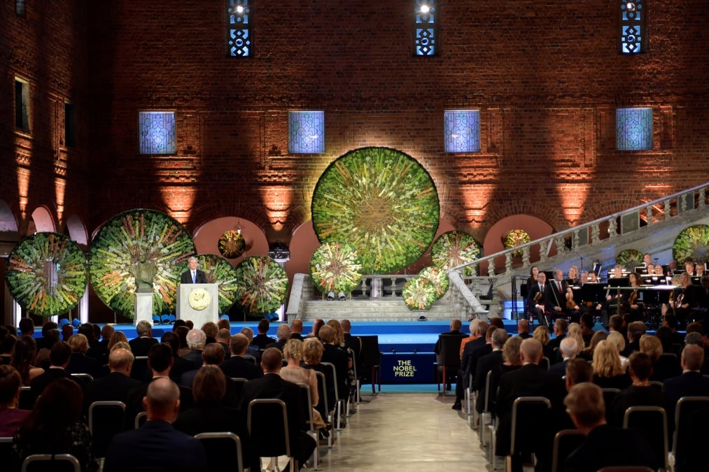 Ceremonie de remise du prix nobel de 2021
