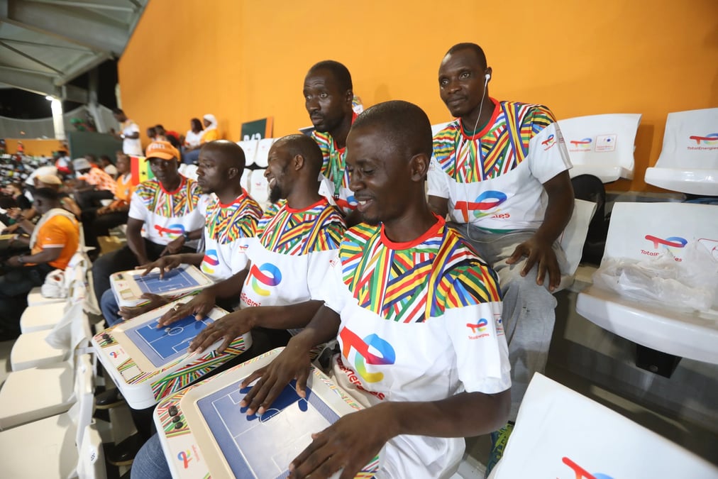Déploiement exceptionnel de Touch2see à la Coupe d’Afrique des Nations 2024
en partenariat avec Total Énergie.
