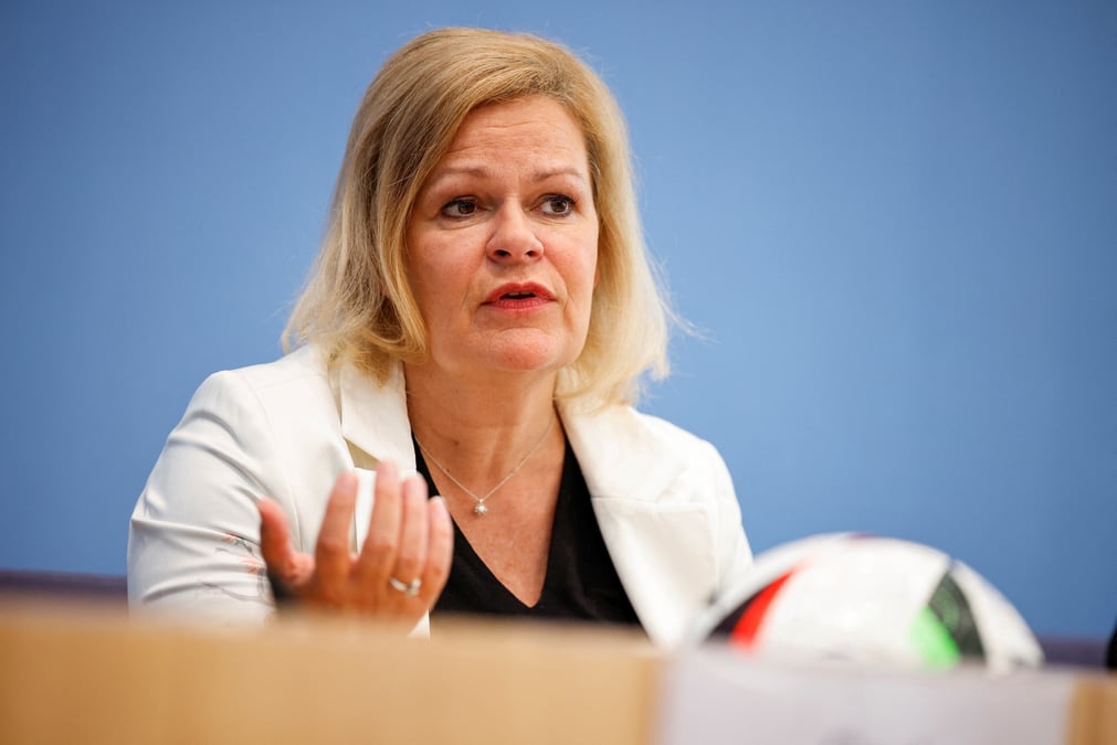 La ministre allemande de l'interieur nancy faeser