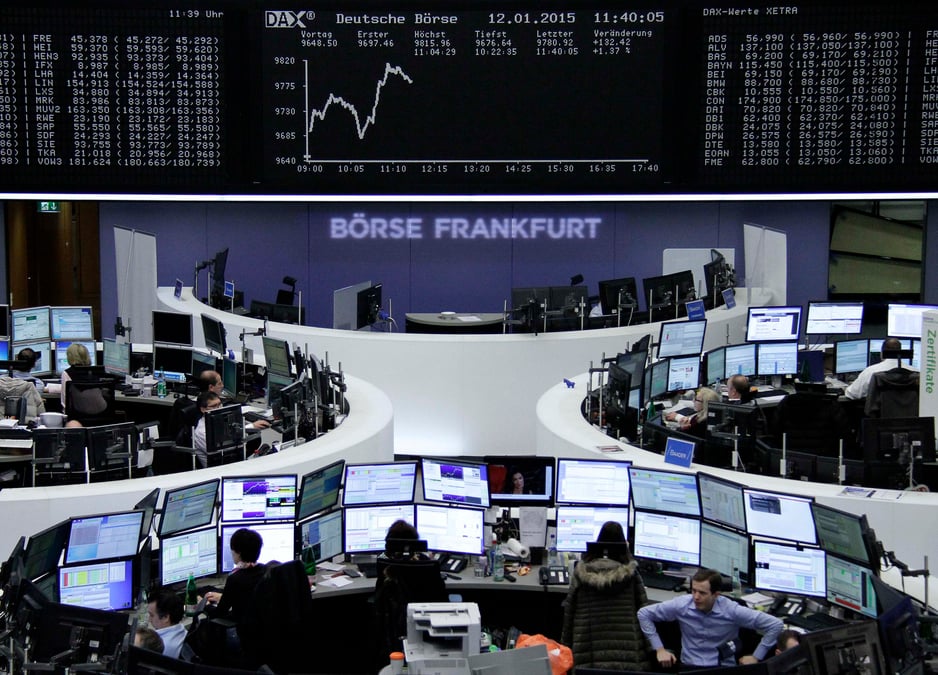 Les bourses europeennes toujours en nette hausse a la mi-seance