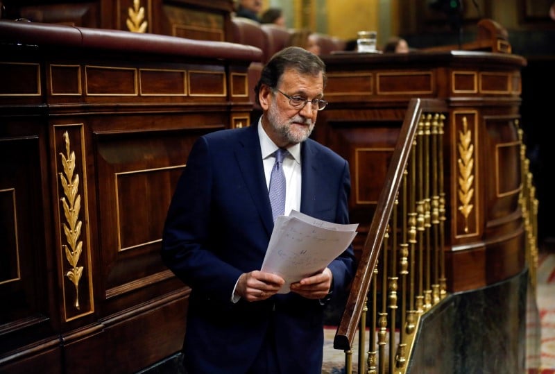 Mariano rajoy n'obtient pas la confiance du parlement espagnol