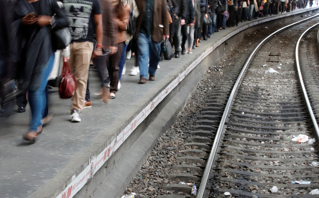 Rebond de la greve des cheminots a la sncf