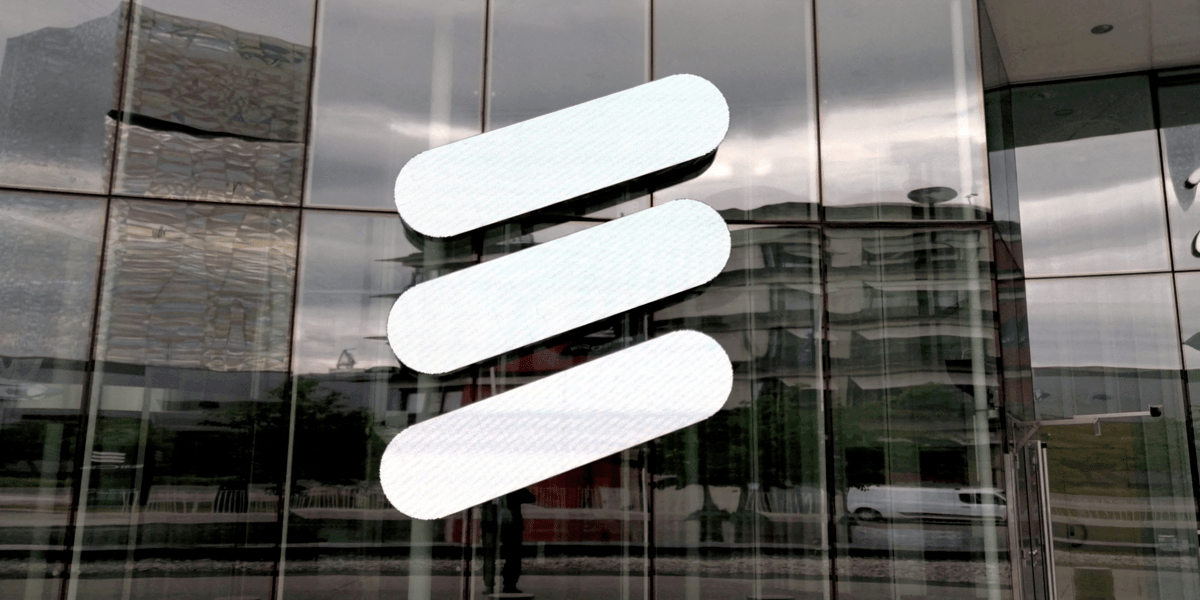 File photo: the ericsson logo is seen at the ericsson's headquarters in stockholm