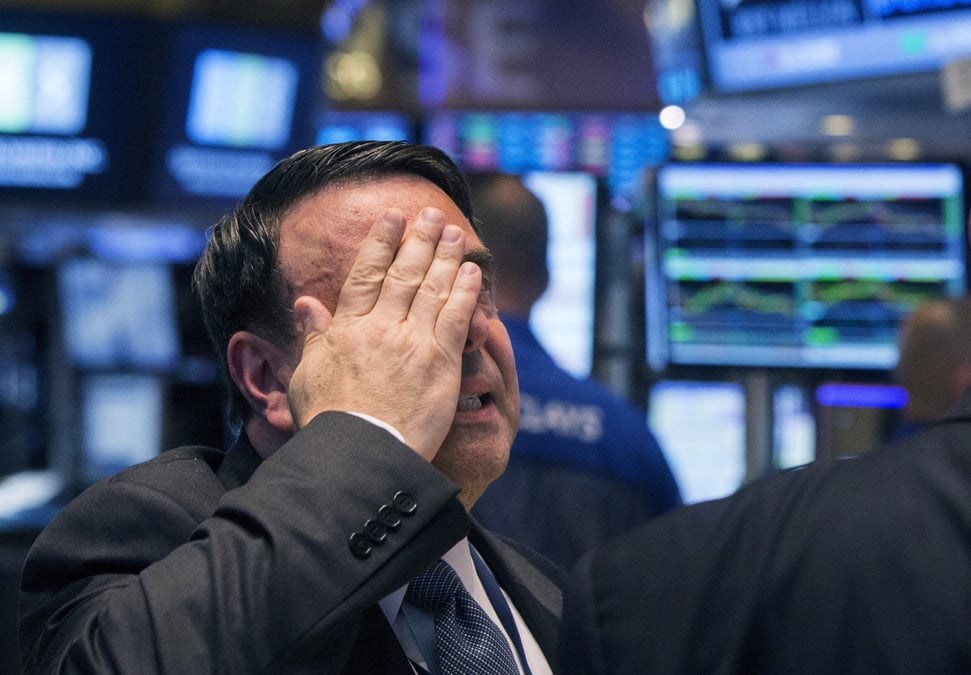 Un trader a la bourse de new york