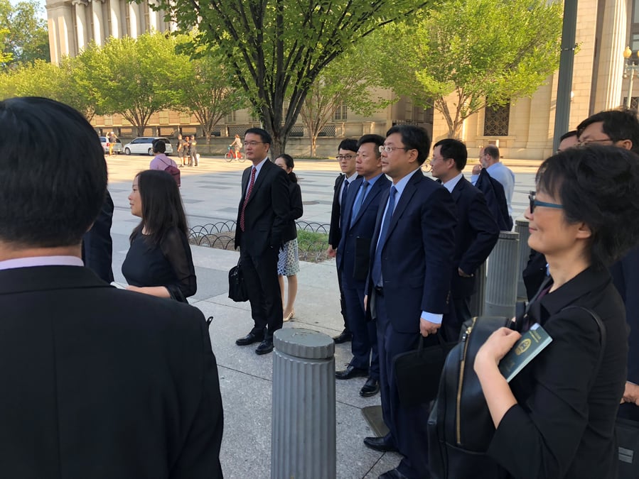Fin des discussions commerciales sino-americaines a washington