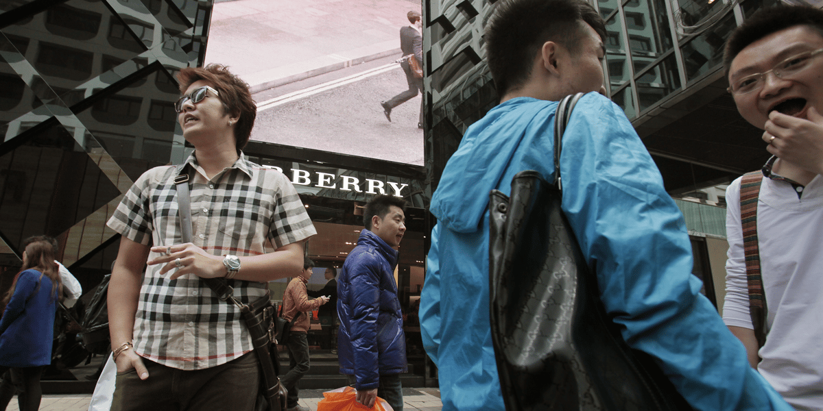 Burberry, Chine