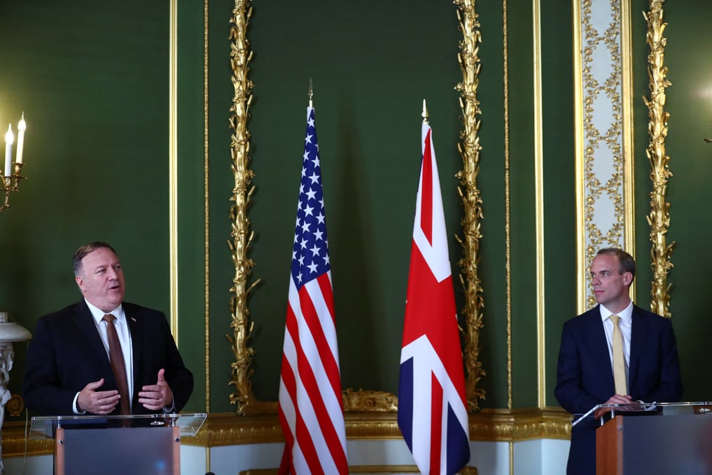 A londres, pompeo appelle a batir une coalition anti-chinoise