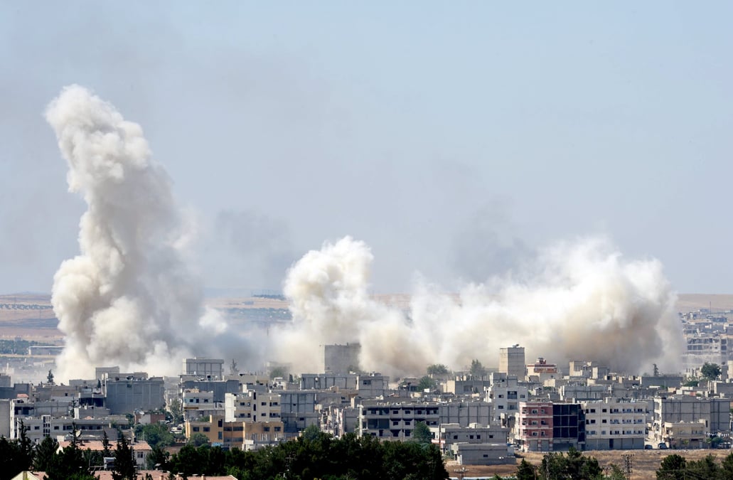 Les combats se poursuivent a kobani en syrie