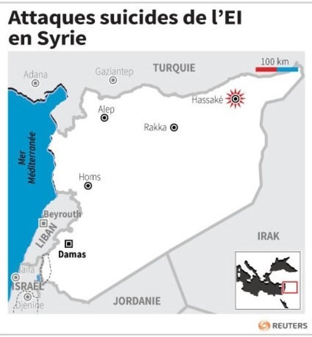 Attaques suicides de l’ei  en syrie