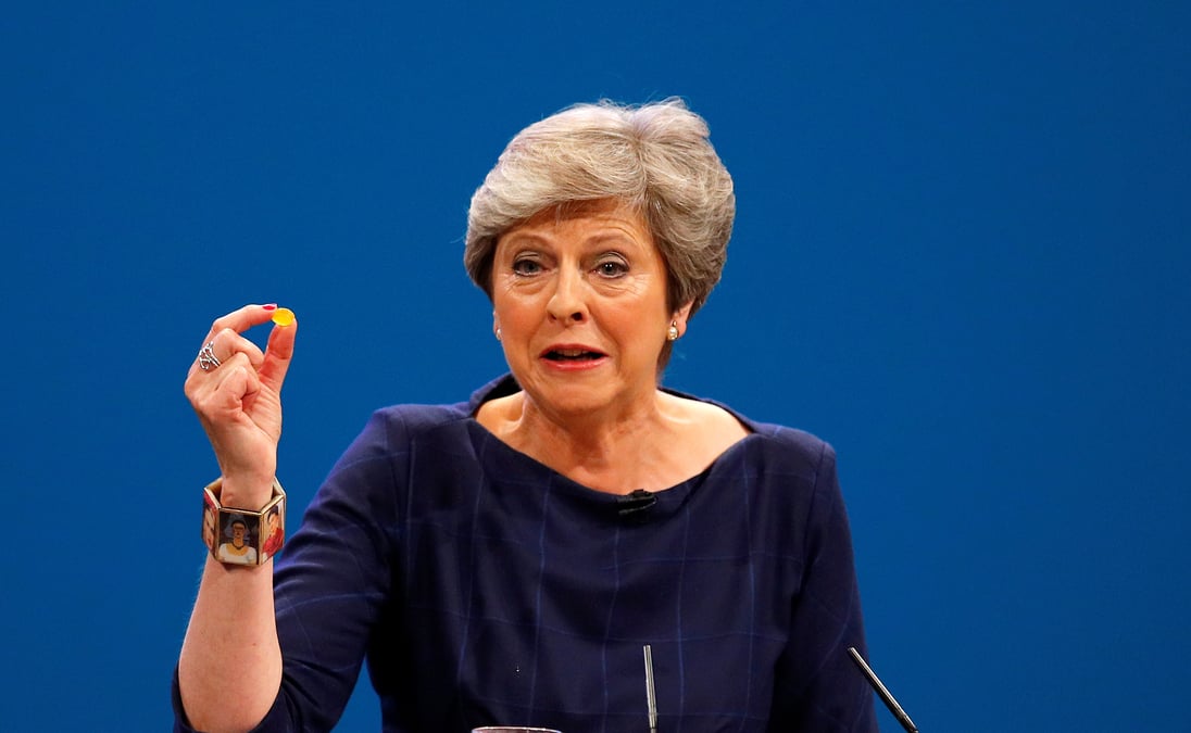 Theresa may en difficulte apres son discours catastrophe