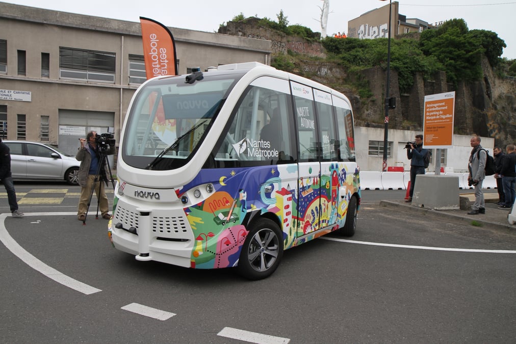 Navette autonome Nantes city Lab, Frédéric Thual