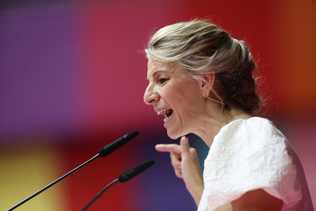 La ministre espagnole du travail yolanda diaz a madrid