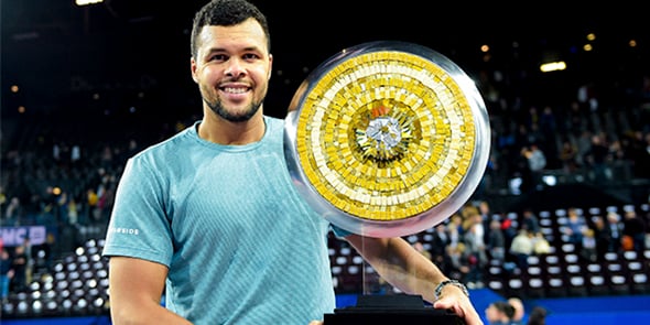 Jo-Wilfried Tsonga, vainqueur de l'édition 2019