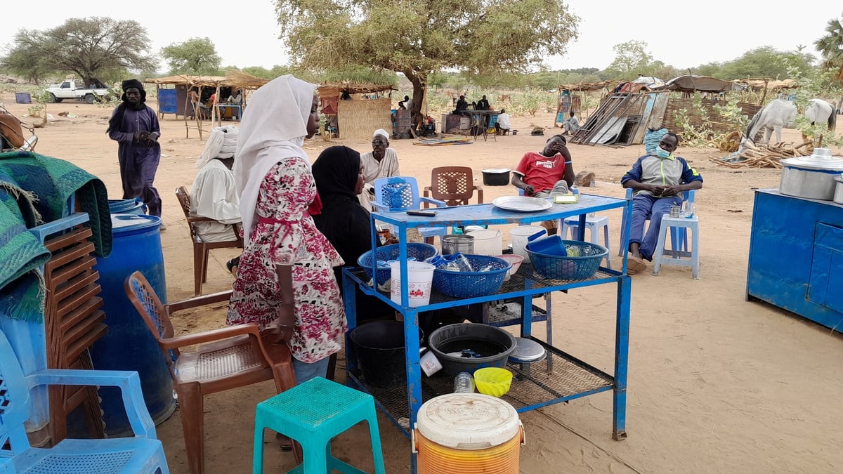 Des refugies soudanaise a koufroun, au tchad