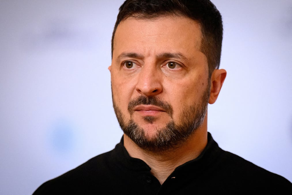 Le president ukrainien volodymyr zelenskiy a kiev