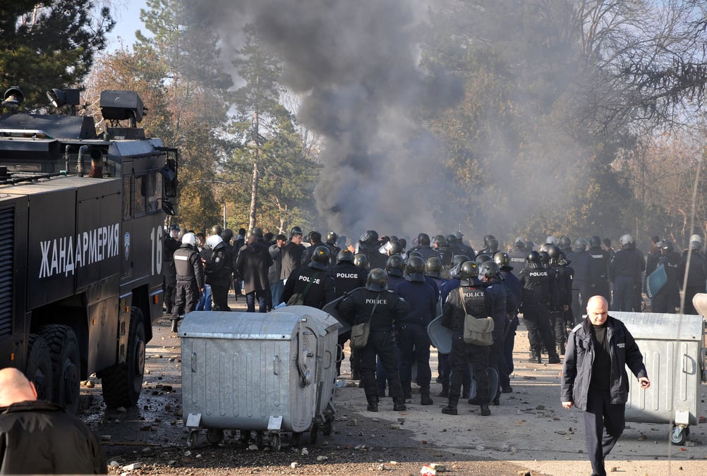 Incidents dans un camp de refugies en bulgarie