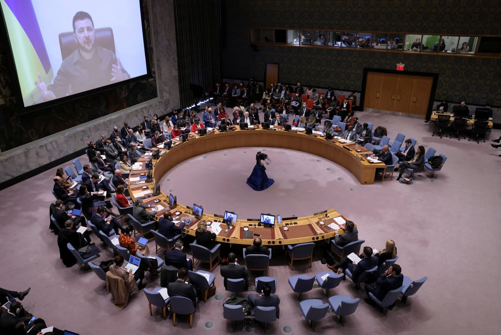 Zelenski denonce devant l'onu l'inaction du conseil de securite