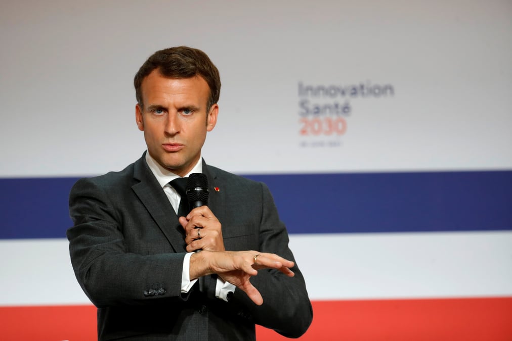 Macron annonce un plan de sept milliards d'euros pour l'innovation en matiere de sante