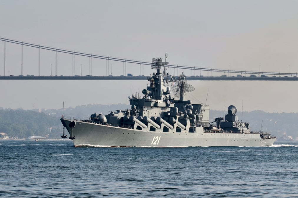 Les etats-unis pensent que le croiseur russe a ete coule par des missiles ukrainiens