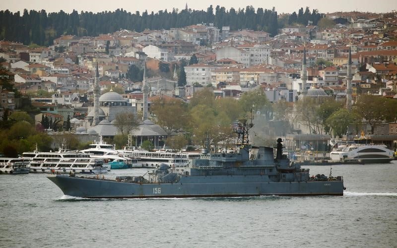 Un navire militaire russe coule apres une collision en turquie