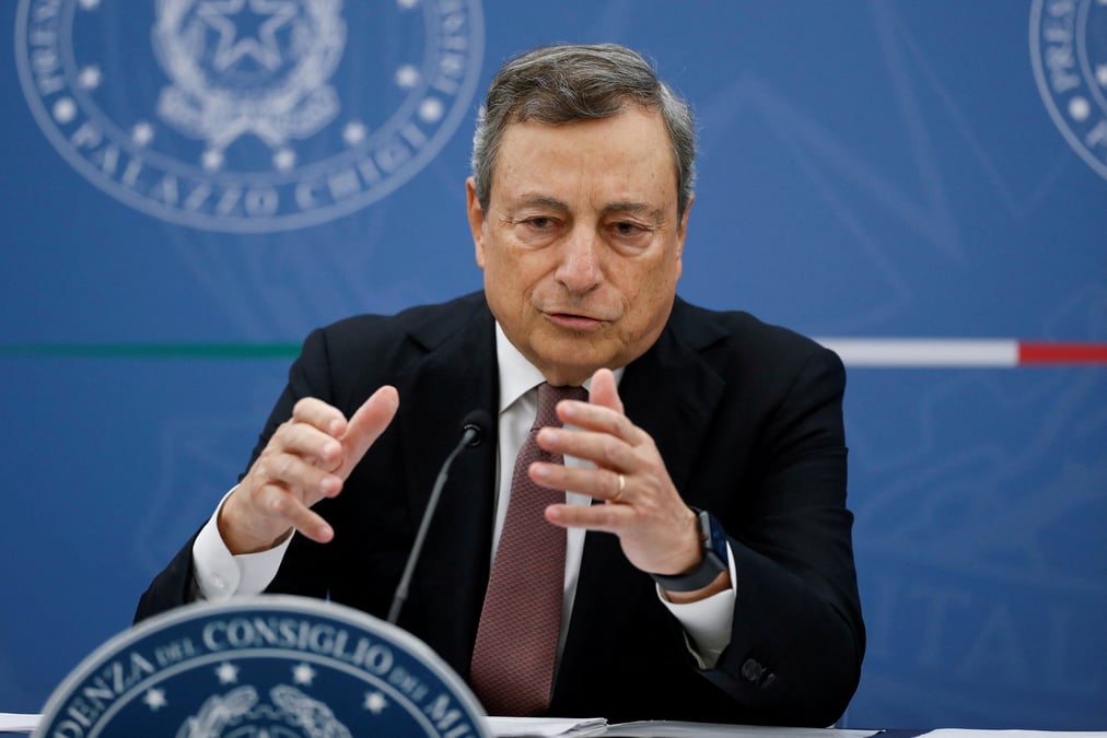 Mario Draghi, Italie