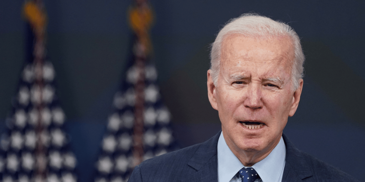 Le president americain biden lors d'un discours a la maison blanche a washington