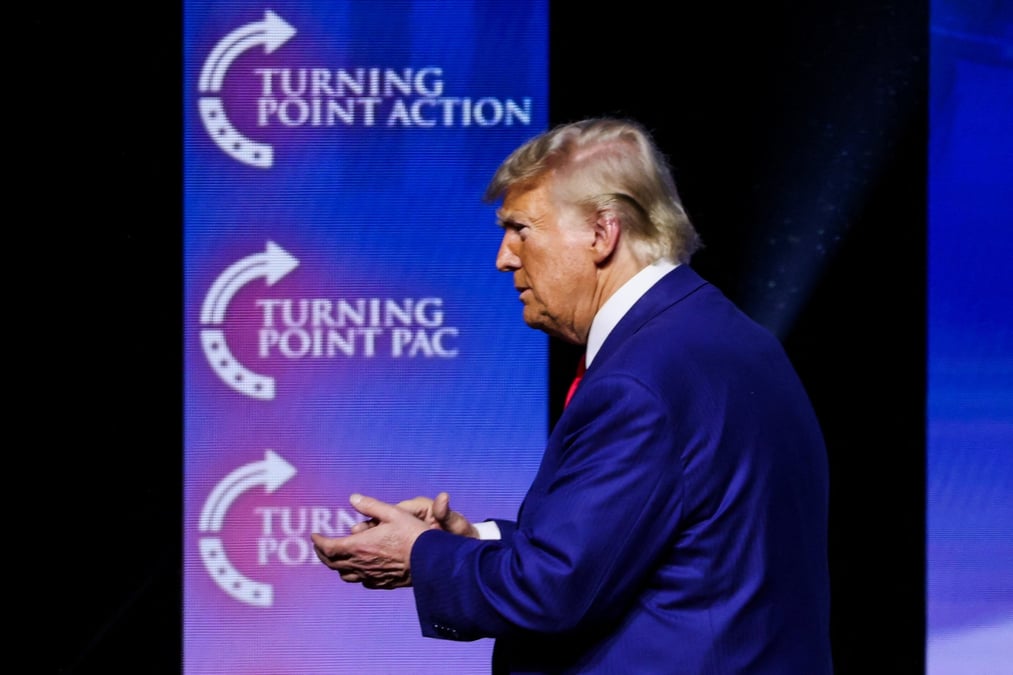 Le candidat republicain a l'election presidentielle, l'ancien president des etats-unis donald trump, fait campagne dans le nevada