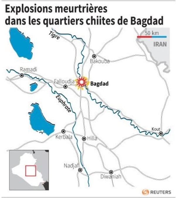 Trois bombes font 30 morts dans des quartiers chiites de Bagdad