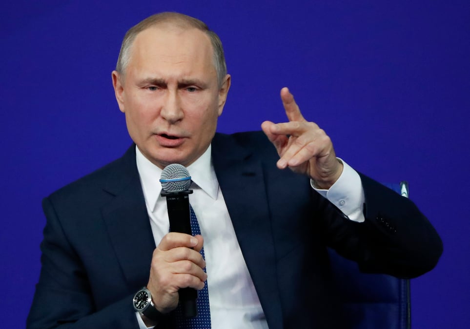 La liste us d'oligarques, une mesure hostile, dit poutine