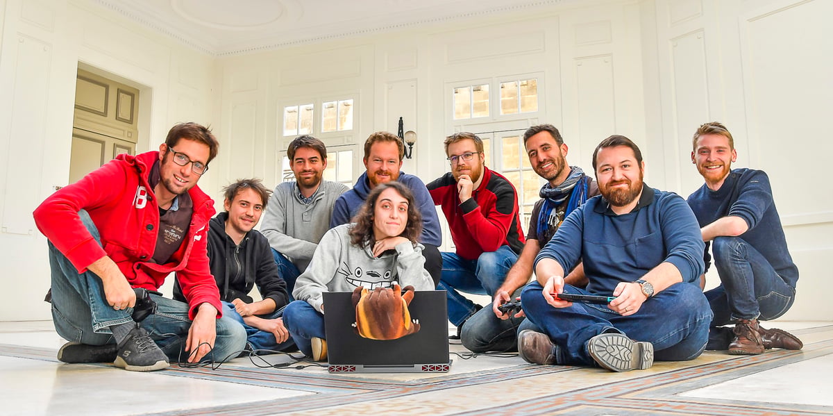 L'équipe de Motion Twin en novembre 2018.