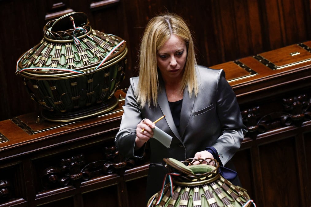 Photo d'illustration de la premiere ministre italienne giorgia meloni