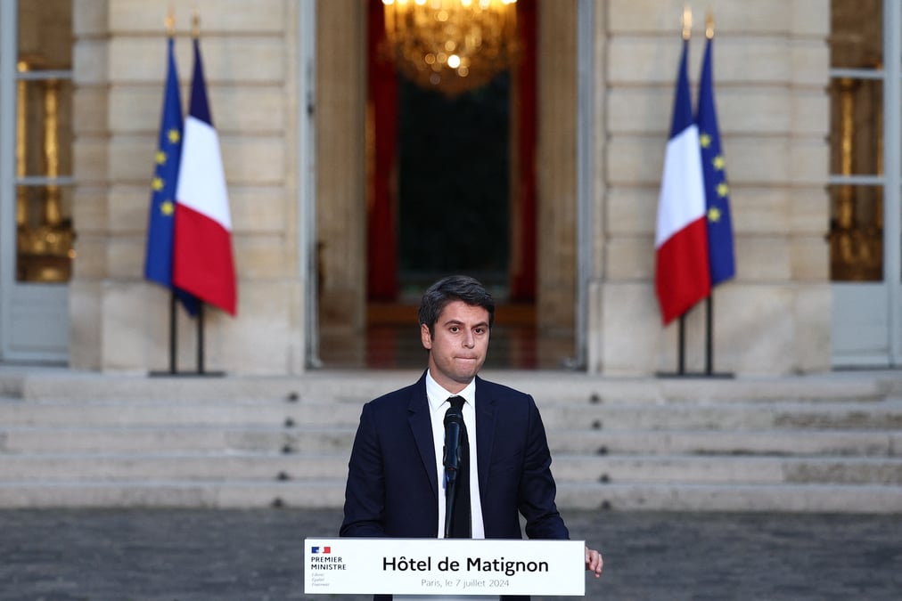Gabriel Attal a annoncé qu'il présenterait, ce lundi 8 juillet, la démission de son gouvernement.
