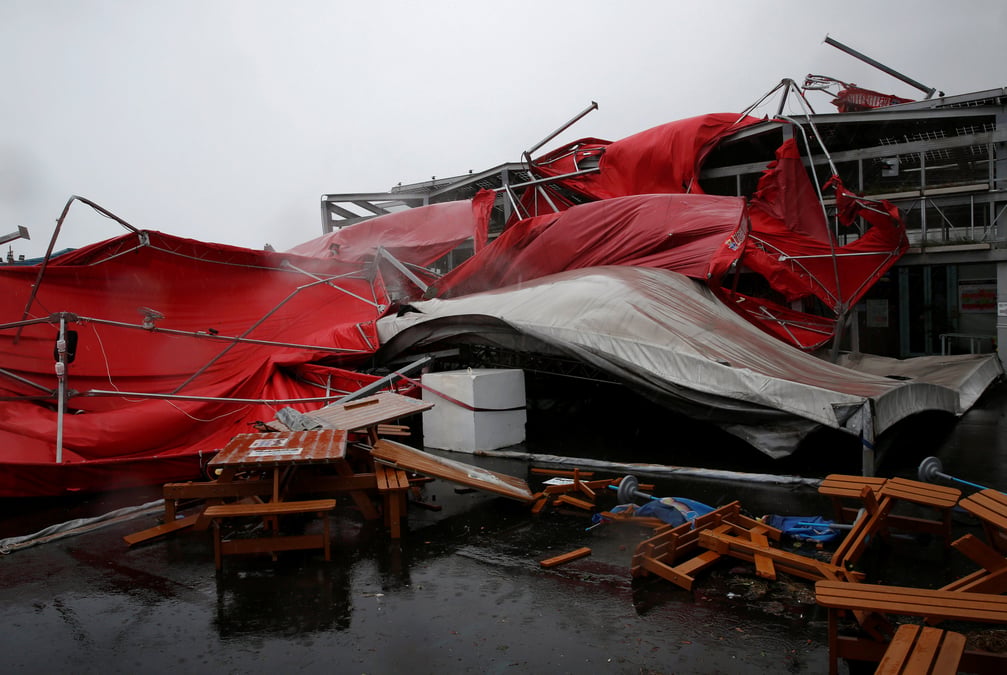 Troisieme typhon en septembre a taiwan
