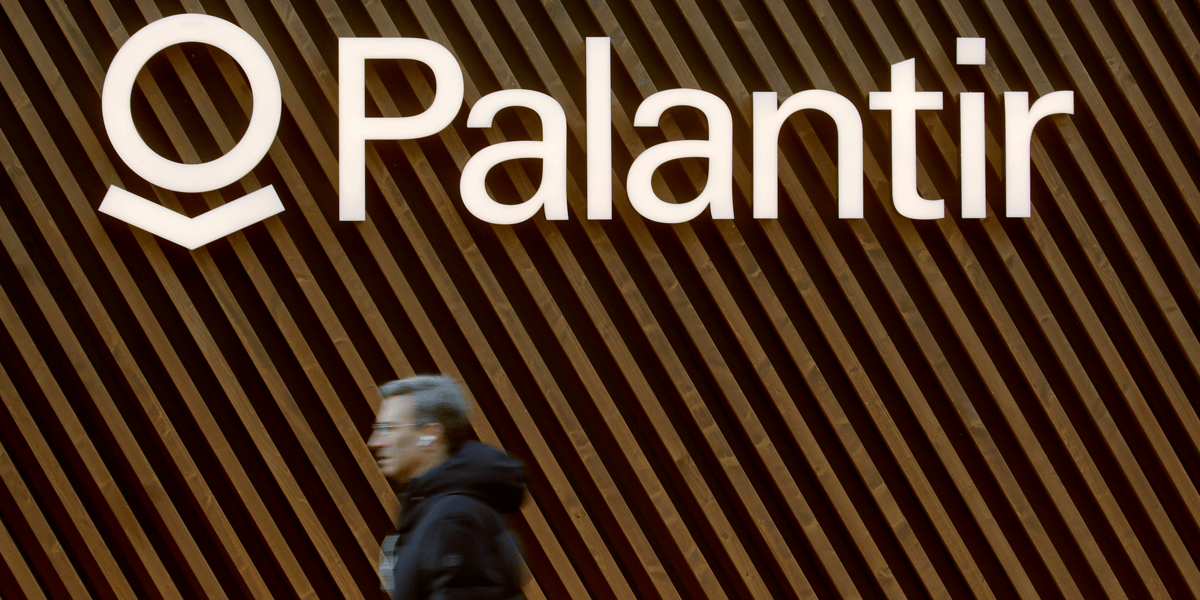 Logo Palantir, spécialiste américain de l'analyse de données
