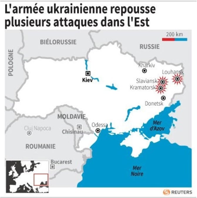 L'armée ukrainienne repousse plusieurs attaques dans l'Est