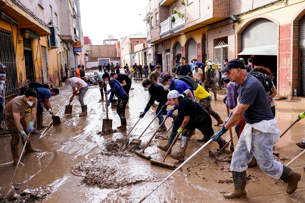 L'Espagne qui a été victime d'inondations meurtrières en novembre.