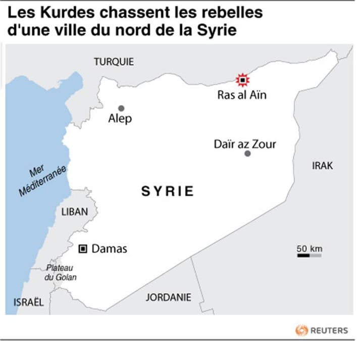Les Kurdes chassent les rebelles d'une ville du nord de la Syrie
