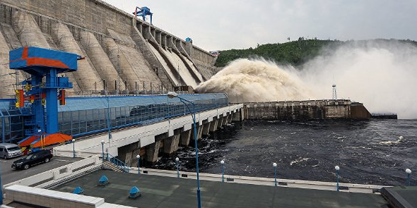 Rushydro barrage