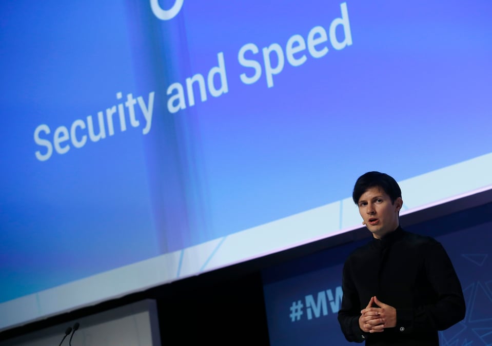 Le fondateur et pdg de telegram pavel durov