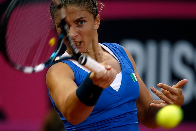Fed Cup: l'Italie mène 2-0 en finale contre la Russie