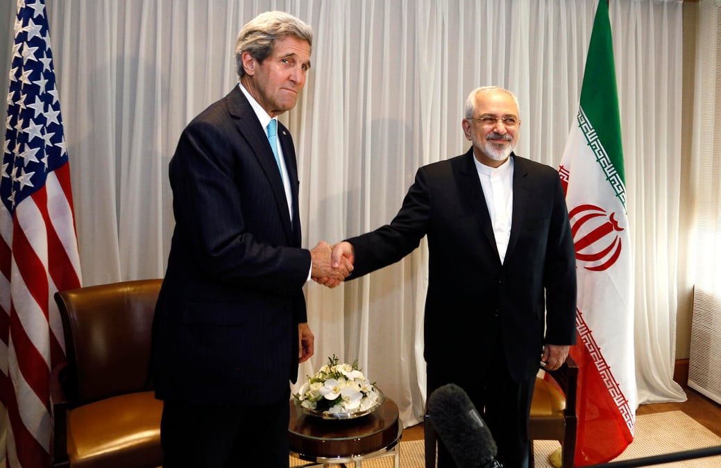 Discussions intensives a geneve entre l’americain john kerry et son homologue iranien javad zarif