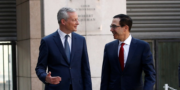 Les discussions sur la fiscalité des Gafa entre Bruno Le Maire et le secrétaire d'Etat américain au Trésor Steven Mnuchin pourraient être tendues.