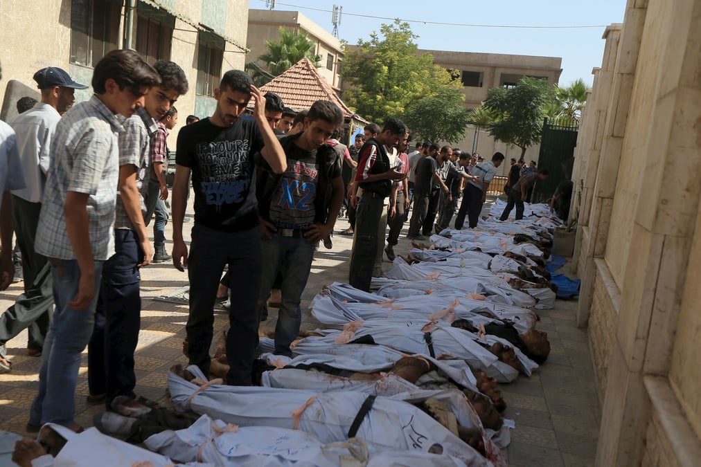 Le raid de l'aviation syrienne sur douma a fait une centaine de morts
