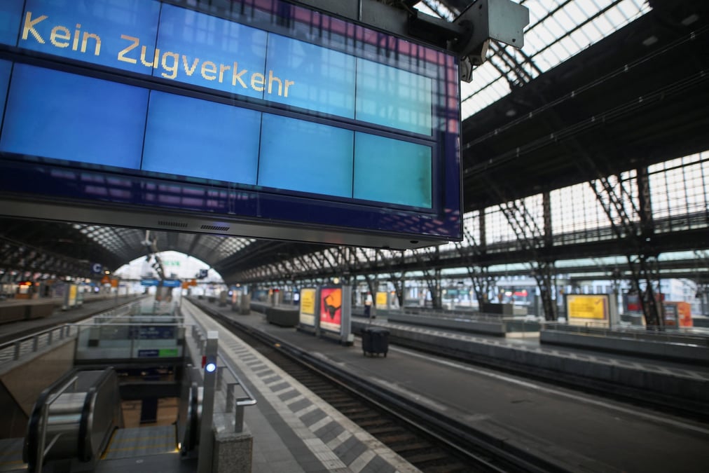 Greve nationale des cheminots en allemagne