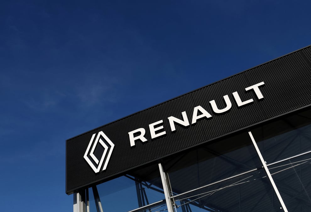 Le logo du constructeur automobile renault