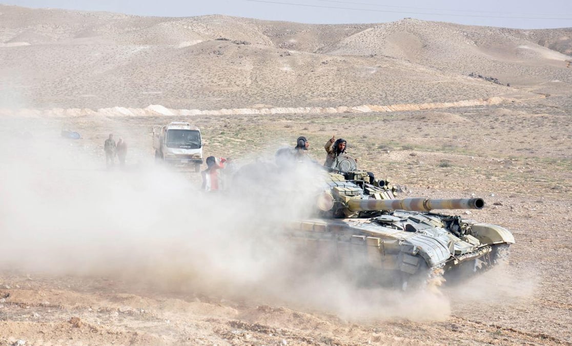 L'armee syrienne progresse dans palmyre