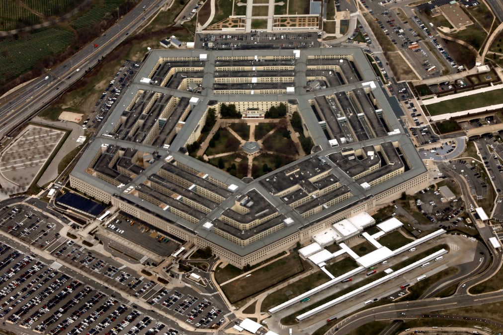 File photo: the pentagon in washington is seen from aboard air force one