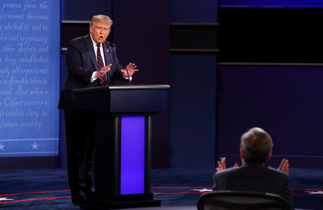 Un premier debat charge d'animosite, pas forcement payant pour trump