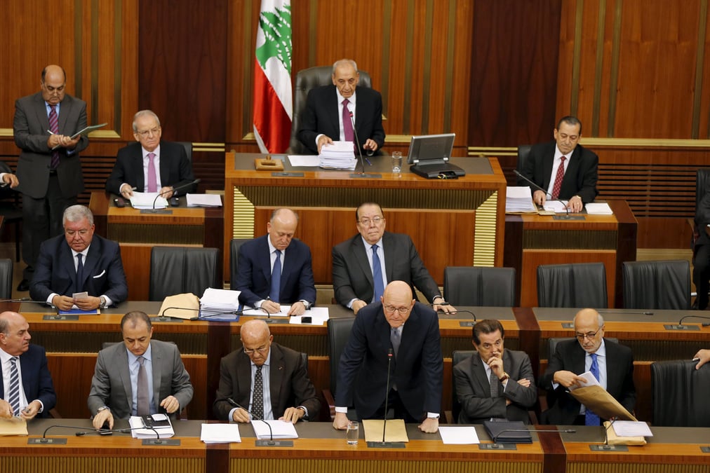 Le parlement libanais se reunit pour la premiere fois depuis un an